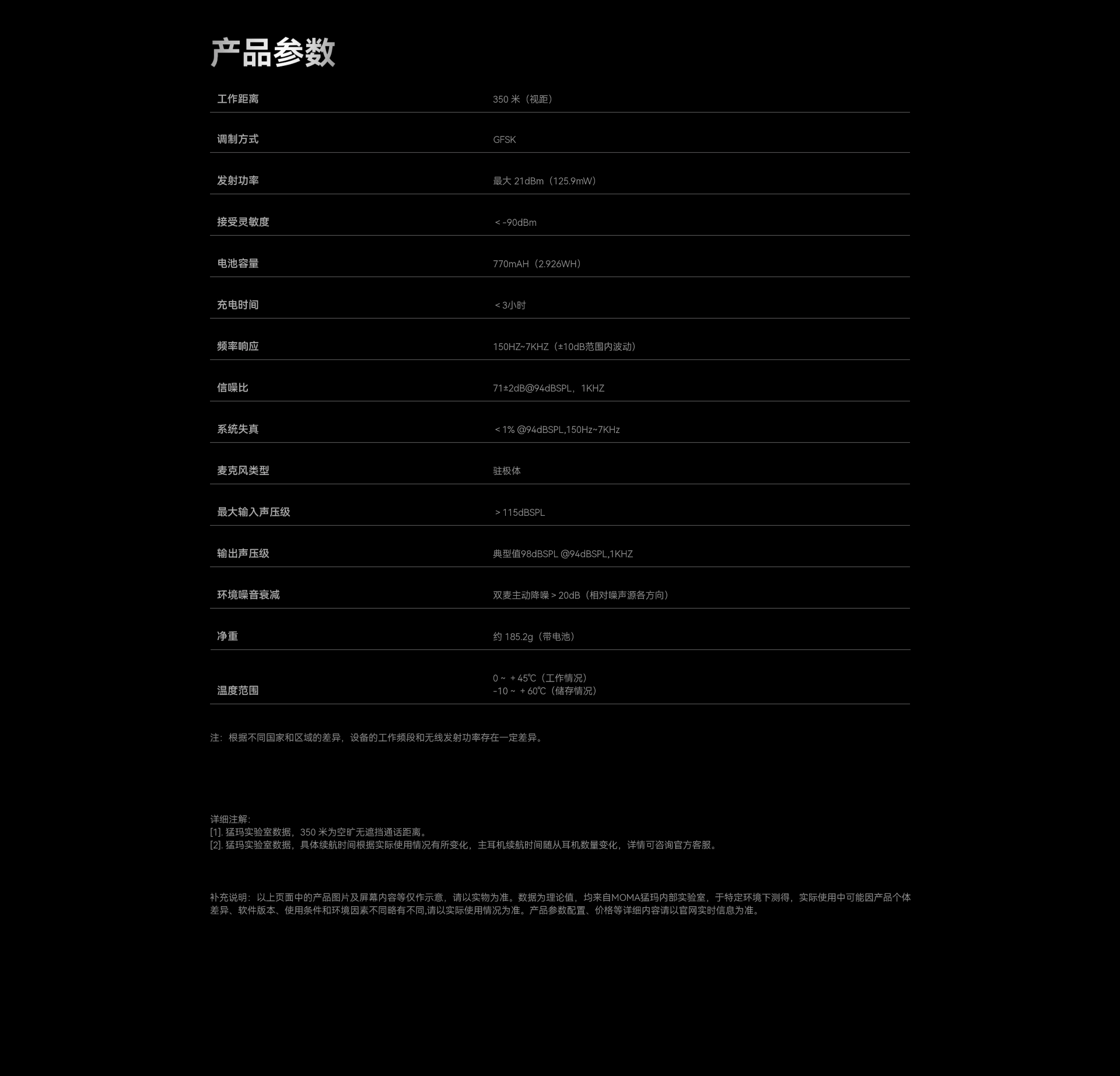 厂商中文参数图